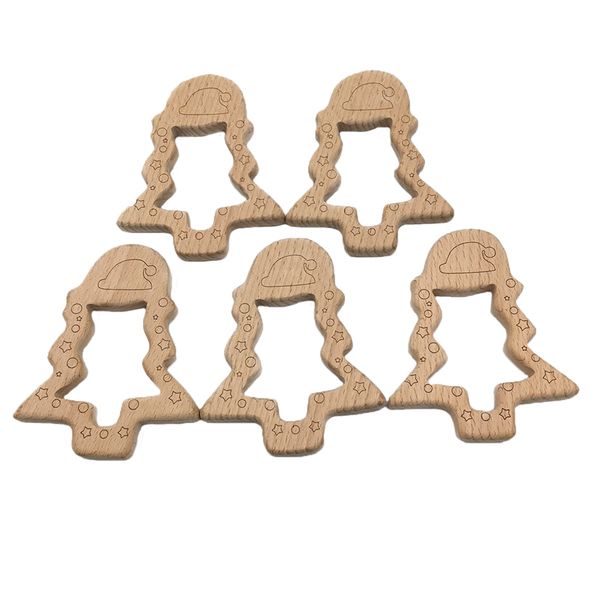 

детские бук деревянные рождественская елка прорезыватель прорезывания зубов аксессуары дети прорезывания зубов кулон кормящих держатель детс