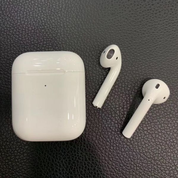 

Air pod generation 2 earphone with popup window h1 chip wirele charging bluetooth headphone earbud head et dhl fa t hip