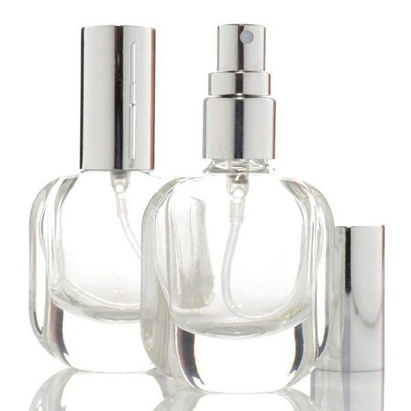 

10ml portable empty transparent glass spray bottle perfume cosmetic dispenser storage bottles useful