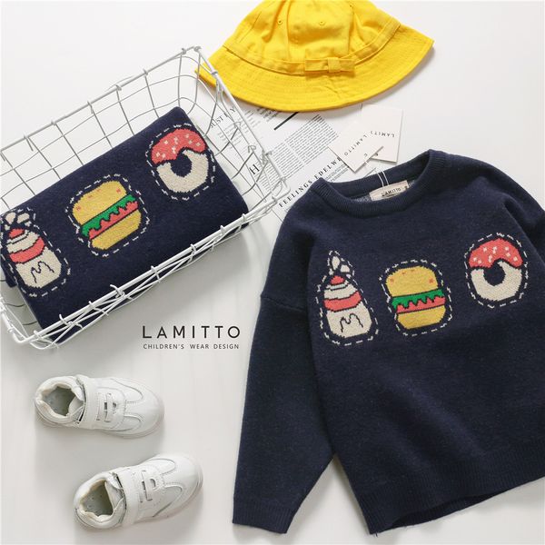 

tonytaobaby autumn and winter new kids'and babies' hamburg warm sweaters knitted sweaters toddler sweater kids, Blue