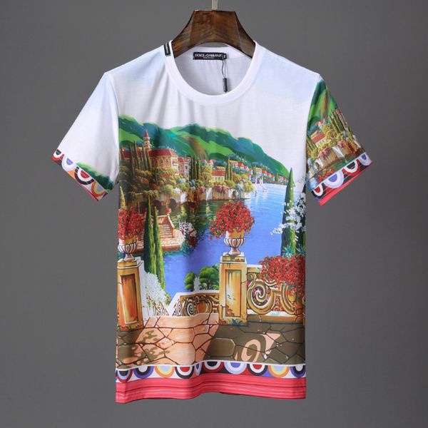 

Дизайнерская футболка Мужские футболки Высочайшее качество Новая мода Tide Shoes Печ