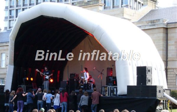 

высокое качество 7x5x5m купол надувная этап крышка водонепроницаемый воздух крыши взорвать гигантский шатер для концерта