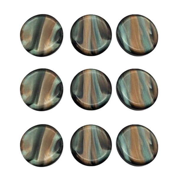 

9 pieces saxophone key buttons inlays for alto/tenor/soprano sax parts
