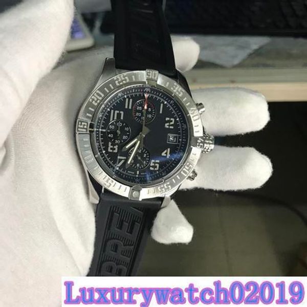 

new sapphire mens watch stainless steel men s wrist watches quartz six needle super avenger ii male rubber watch ing, Slivery;brown