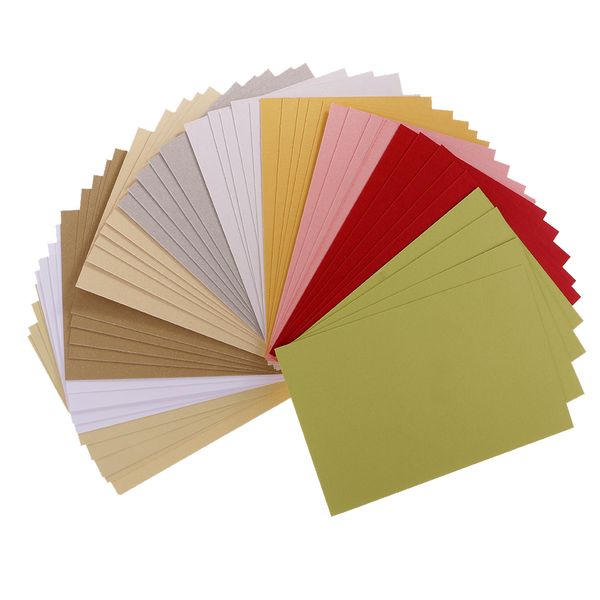 

50 sheets double sided specialty pearlescent paper for making cards 15x10 cm