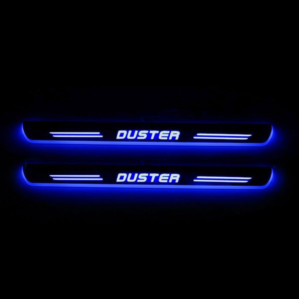 

for renault duster 2015 2016 2017 2018 acrylic moving led welcome pedal car scuff plate pedal door sill pathway light