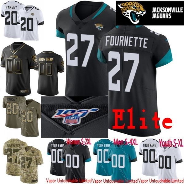 

100th elite custom jaguar 7 nick foles 41 josh allen men youth women gardner minshew lll 20 jalen ramsey leonard fournette football jersey, Black;red