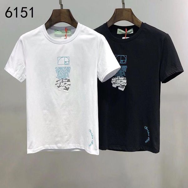

2020 deisgner mens t shirt embroidered fashion bottoming shirt summer tide brand short-sleeved men's casual sports t-shirt v2, White;black