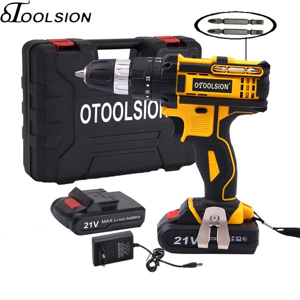 

new 21v impact electric drill variable speed impact electric screwdrivers 1500mah cordless drill lithium battery