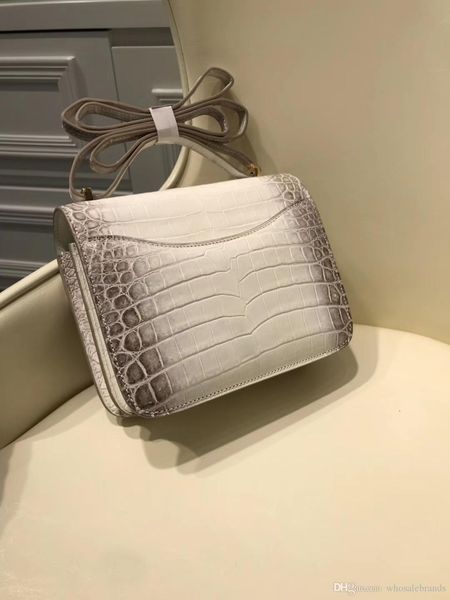 

factory wholesale white calf skin with alligator grain design himalayas bag,brand purse,luxury handbag,fast delivery by dhl