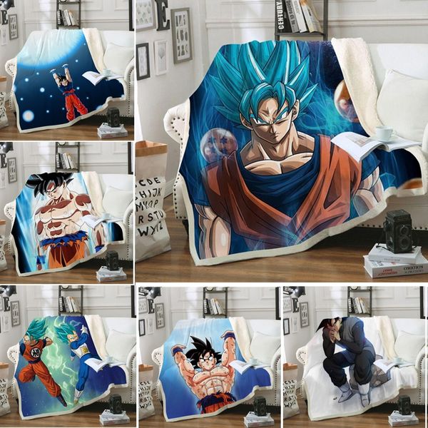 

japanese anime 3d printed sherpa blanket couch quilt cover travel bedding outlet velvet plush throw fleece blanket two layer blankets