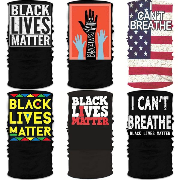 

i cant breathe shipping sport masks seamless magic neck gaiter face shield running cycling camping ski fishing bandana headband scar #498, Black