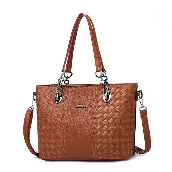 

dw3781 женская сумка большой емкости с клетчатым темпераментом и одним плечом наклонная женская сумка