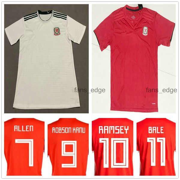 

чм-2018 уэльс футбол джерси 10 ramsey 11 bale giggs speed robson kanu rush chester allen заказ home away welsh футбол рубашка, Black;yellow