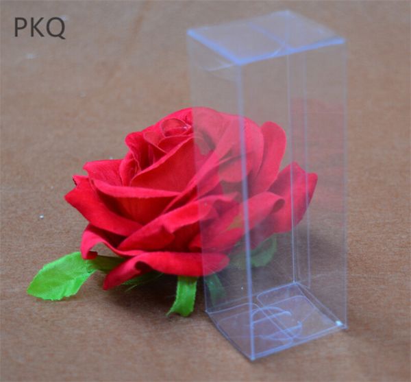 

30 шт. / лот небольшие подарочные коробки пластиковые прозрачные коробки прямоугольник бутик ящики для хранения партия пользу конфеты коробк