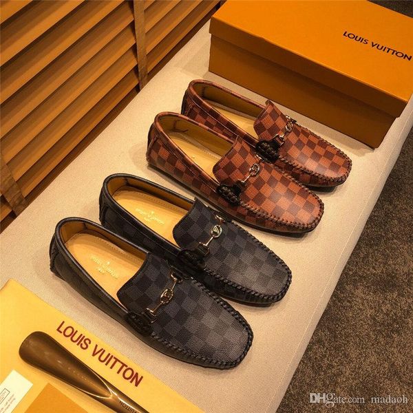 

20wn genuine leather men casual shoes luxury brands mens loafers moccasins breathable slip on black driving shoes plus size 37-45 yetc8