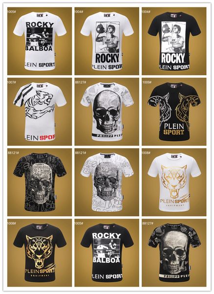 

2019 printed phillip plain t hirt fa hion ca ual fitne cool o neck men 039 bear t hirt ummer hort leeve men clothing kull top