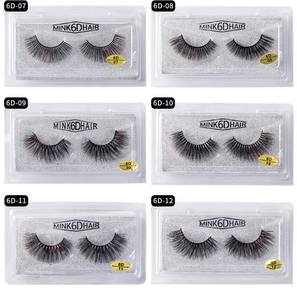 

1 pair 6d mink hair false eyelashes natural long multilayers thick fake lashes fluffy wispy lashes makeup extension eye beauty