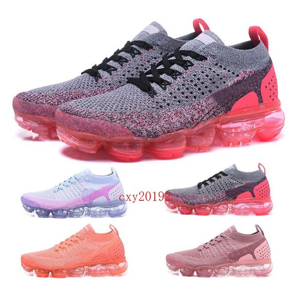 

2019 Nike Air VaporMax 2.0 Fly Красные кроссовки кроссовки Mango Crimson Pulse Be True Women Трикотажные Дизайнер Спортивная повседневная обувь Размер 36-39