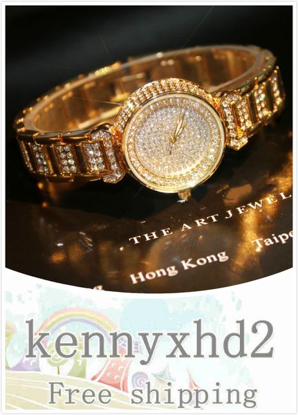

new trend wild korean selling chain watch high-end chain watch full diamond female watch fa1109b, Slivery;brown