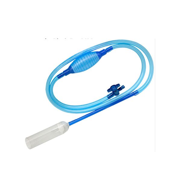 

aquarium siphon pump fish tank cleaner w/ inbuilt strainer multi-purpose