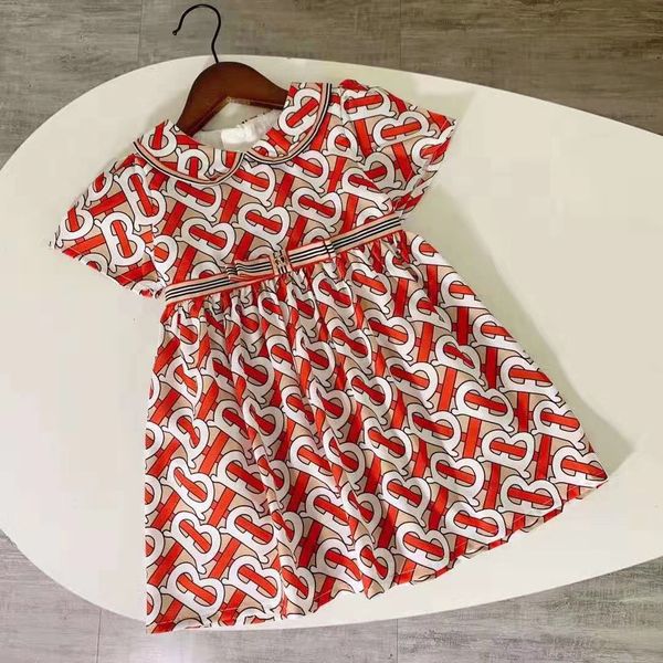 

baby girls dress kids lapel college wind bowknot short sleeve pleated polo shirt skirt children casual clothing kids clothes 121107, Red;yellow
