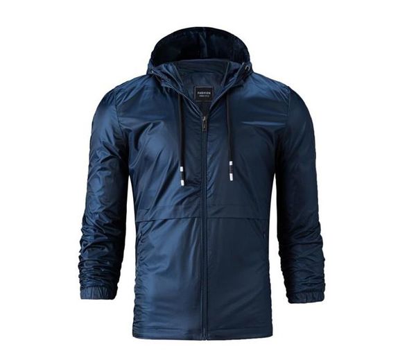 

mens конструктора windbreak куртки на молнии с капюшоном пальто вскользь простая весна осень с длинными рукавами верхняя одежда мужская одеж, Black;brown