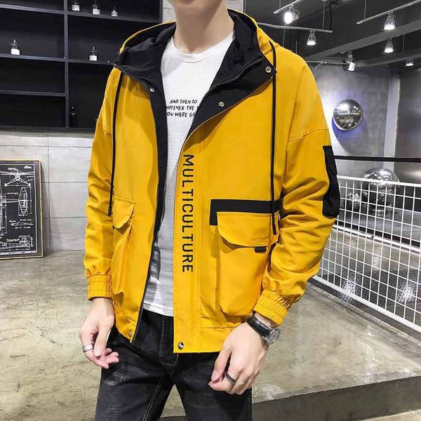

2019 new mens jacket slim jacket men's european and american style simple men's jacket y03, Black;brown
