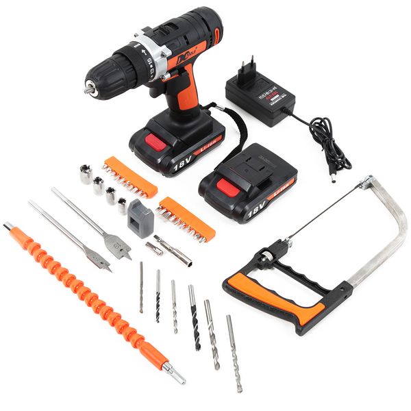 

18в литий-ионный двойной скорости электрическая дрель набор