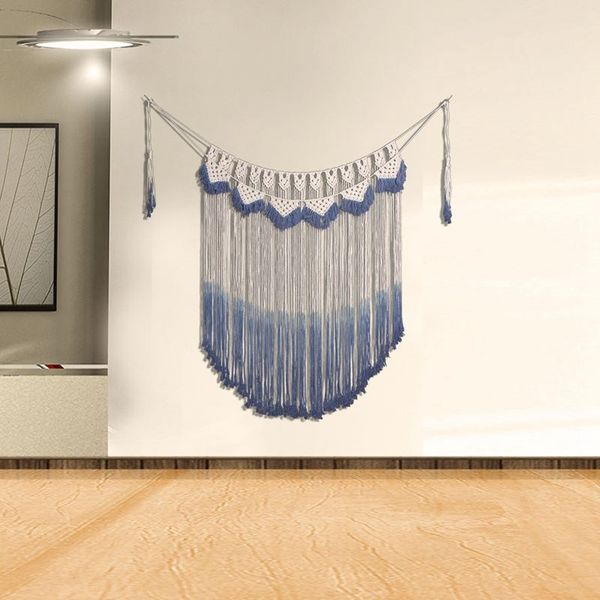 

large macrame wall hanging wall tapestry boho wedding decor lace backdrop bohemian yarn dorm decor - macrame other home decor