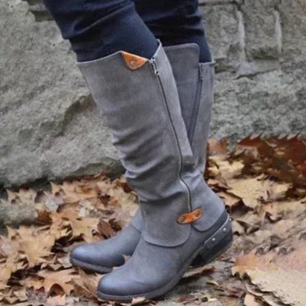 

litthing dropshipping winter pu leather knee high boots women snow boots high heels side zipper female shoes black red green