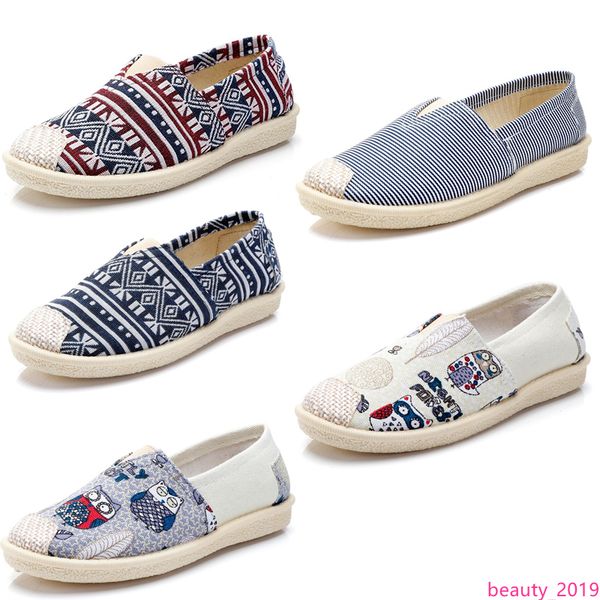 

new arrival non-brand espadrilles chaussures women flats casual canvas shoes slip on fashion loafers sneakers breathable 35-40 style 3