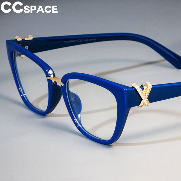 

rhinestone cat eye glasses frames women diamond decoration styles optical fashion computer glasses 45605, Black