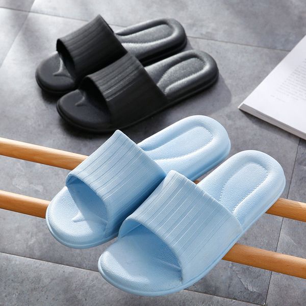 

slippers indoor home shoes women summer slippers 2020 fashion solid colors pvc soft woman slipper, Black
