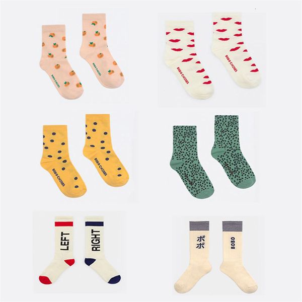 

марка 2020 новая весна лето bc девочки носки детские дети детская новая мода для печати носки хлопка, Pink;yellow