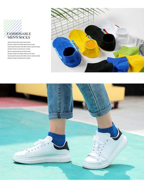 

mens designer socks summer thin socks alphabet new boat short hose low shallow mouth short tube socks damp fashion sock, Black