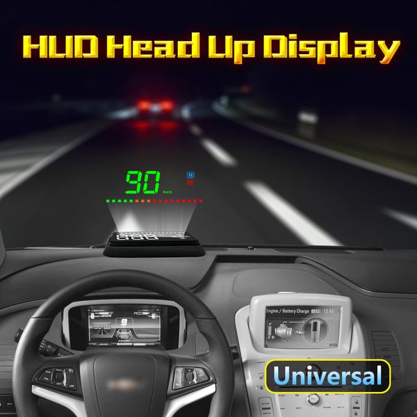

new intelligent hud heads up display car universal car gps satellite speed display hd projection auto parts xc-85