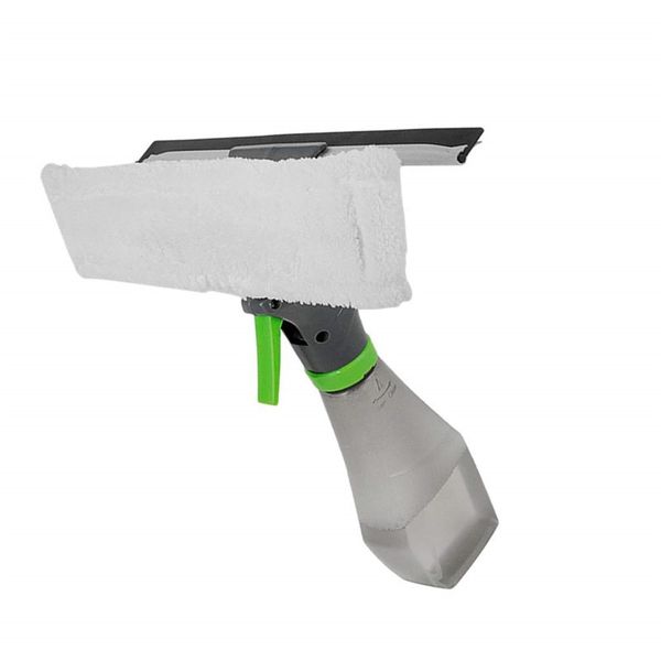 

3 in 1 spray bottle wiper squeegee microfibre cloth pad kit window vac cleaner