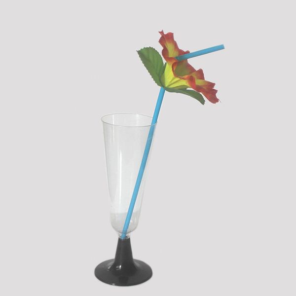 

party straw 20pcs mixed hawaiian hula beach party cocktail creative flower disposable straw l0419