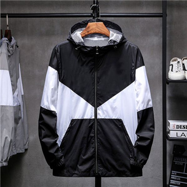 

new brand designer mens womens long sleeve natural colors fashion windbreaker sport jackets camouflage printed jackets windbreaker qsl198276, Black;brown