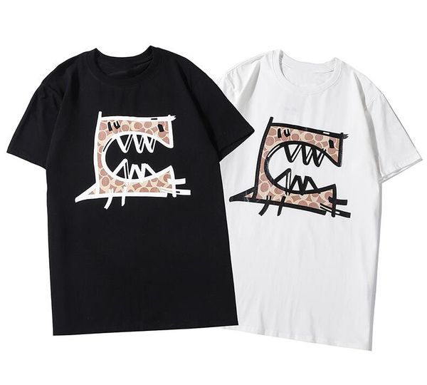 

америка стиль мужские дизайнерские tshirts с узорами лета пуловер мужчины футболки с буквами мода мужчины женщины верхняя одежда s-2xl факул, White;black