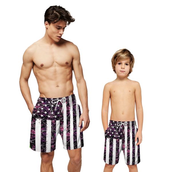 

mens american flag printed holiday beach shorts sport summer swimwear shorts casual boardshort loose cool half shorts, White;black