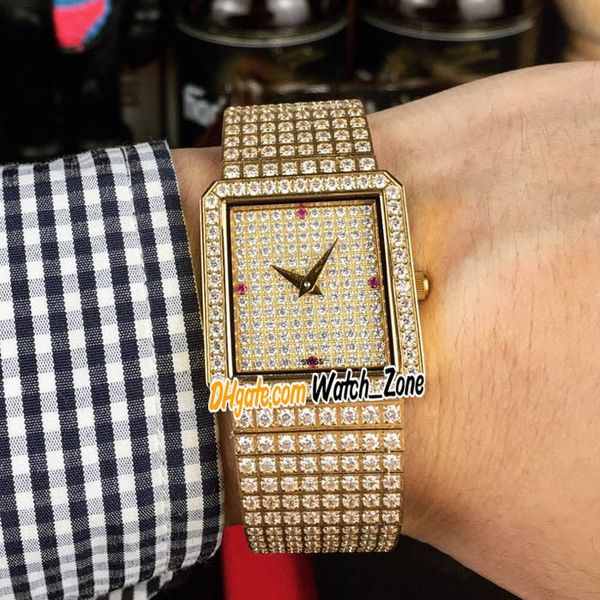 

new deluxe jewelry ladies watches series g0a02701 gypsophila diamond dial swiss quartz watch 18k gold diamond bracelet watch_zone e25, Slivery;brown
