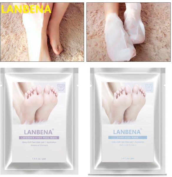 

lanbena lavender foot mask foot film moisturizing exfoliation removal mask dead skin removal foot skin care double mask