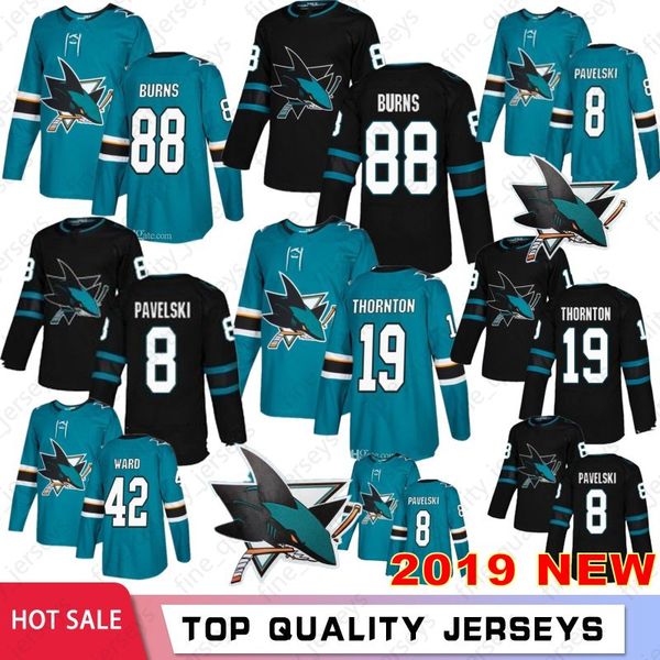 

8 Joe Pavelski 88 Brent Burns Hockey Jerseys 19 Joe Thornton San Jose Sharks 42 Joel Ward 65 Erik Karlsson In Stock
