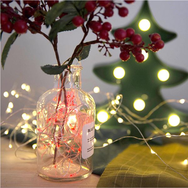 

2m led string 2020 new year merry christmas decorations for home colorful led lights noel christmas party decor supplies