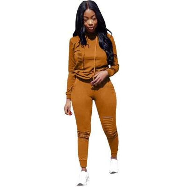 

womens solid color hooded sweater suit fitness pants males tight leggings sports fitness suit trend fashion 2020 winter new, Gray