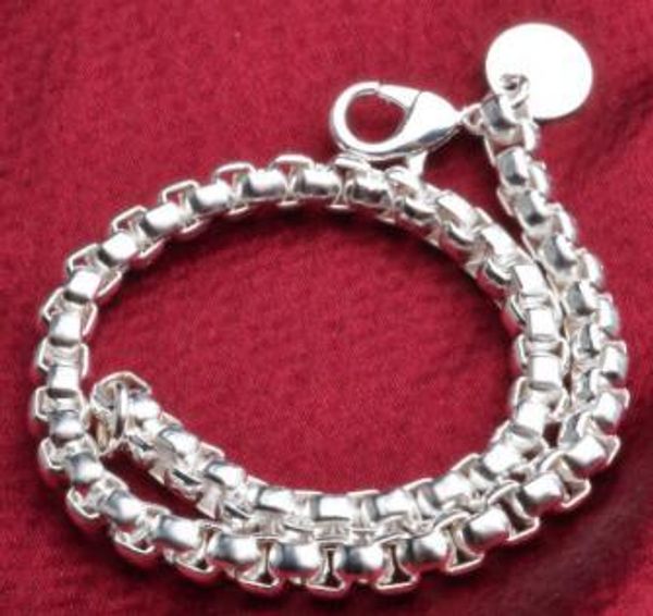 

fashion-925 jewelry silver plated jewelry bracelet fine fashion bracelet wholesale and retail, Black