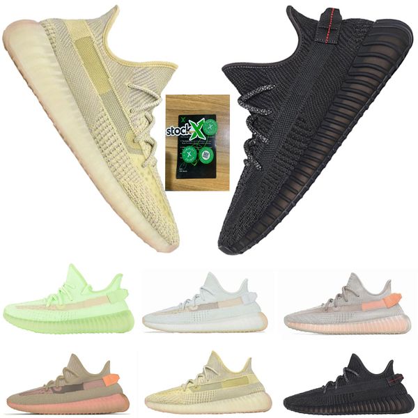 

2019 black static reflective antlia clay hyperspace stock true form mens running shoes kanye west bred women fashion designer sneakers