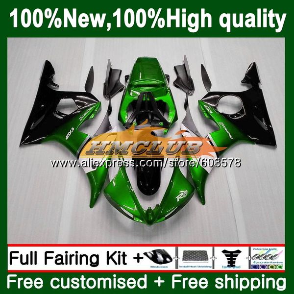 

body for yzf600 yzfr6s 2006 2007 2008 2009 126cl.60 yzf-600 yzf r6 s r6s 06-09 yzf-r6s 06 07 08 09 fairings green gloss, Black